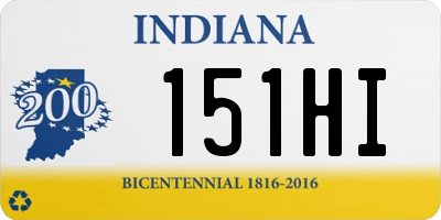 IN license plate 151HI