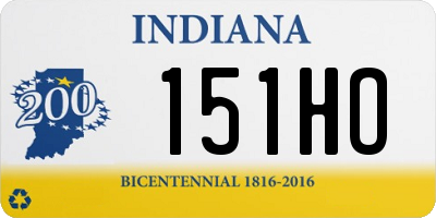 IN license plate 151HO