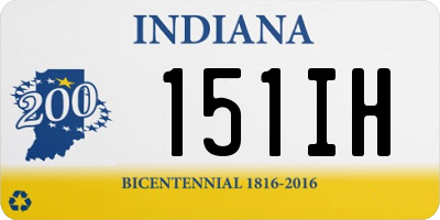 IN license plate 151IH