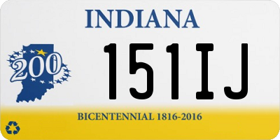 IN license plate 151IJ