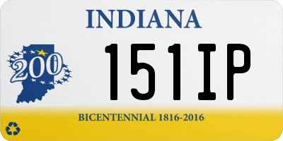 IN license plate 151IP