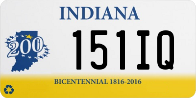 IN license plate 151IQ