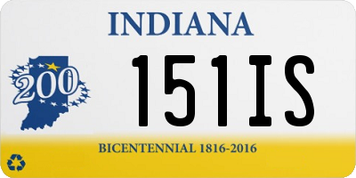 IN license plate 151IS