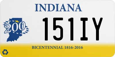 IN license plate 151IY