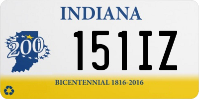 IN license plate 151IZ