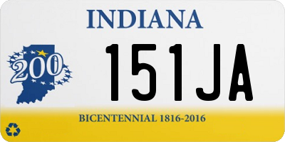 IN license plate 151JA