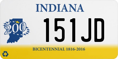 IN license plate 151JD