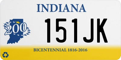 IN license plate 151JK