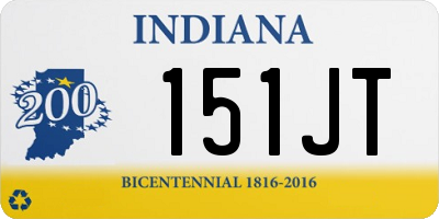 IN license plate 151JT