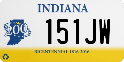 IN license plate 151JW