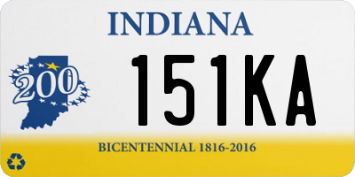 IN license plate 151KA