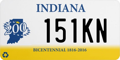 IN license plate 151KN