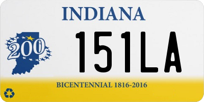 IN license plate 151LA