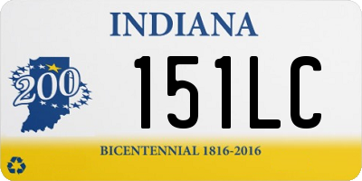 IN license plate 151LC