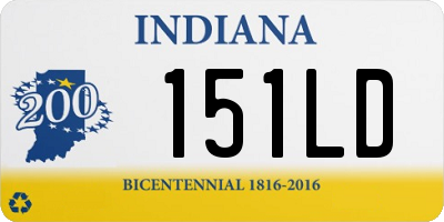 IN license plate 151LD