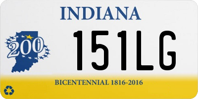 IN license plate 151LG