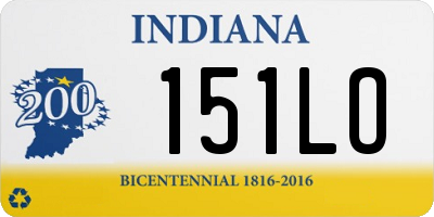 IN license plate 151LO
