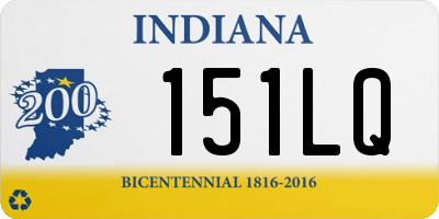 IN license plate 151LQ