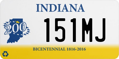 IN license plate 151MJ