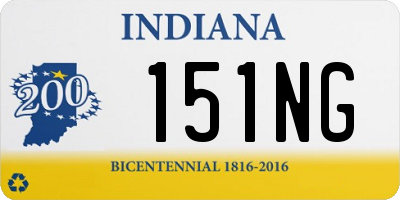 IN license plate 151NG