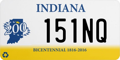 IN license plate 151NQ