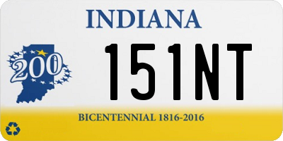 IN license plate 151NT