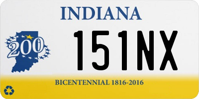 IN license plate 151NX