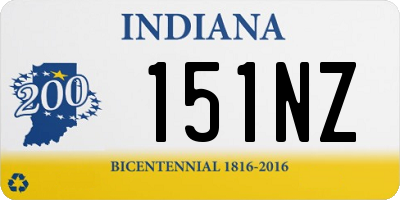 IN license plate 151NZ