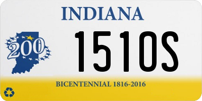 IN license plate 151OS