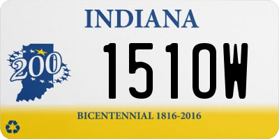 IN license plate 151OW