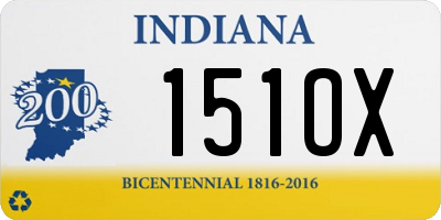 IN license plate 151OX