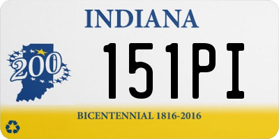 IN license plate 151PI