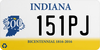 IN license plate 151PJ