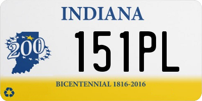 IN license plate 151PL