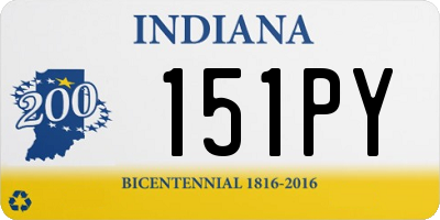 IN license plate 151PY