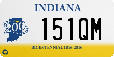 IN license plate 151QM