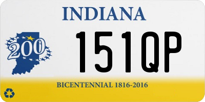 IN license plate 151QP