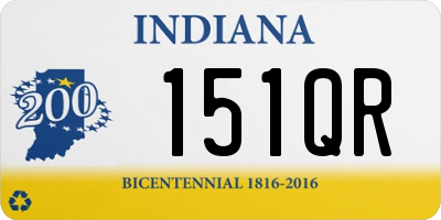 IN license plate 151QR