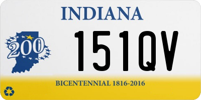 IN license plate 151QV