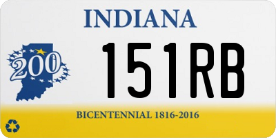 IN license plate 151RB