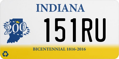 IN license plate 151RU