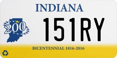 IN license plate 151RY