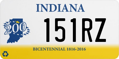 IN license plate 151RZ