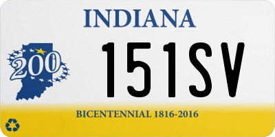 IN license plate 151SV