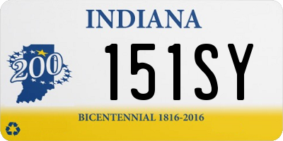 IN license plate 151SY