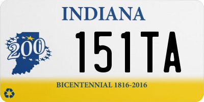 IN license plate 151TA