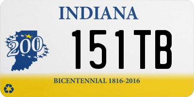 IN license plate 151TB