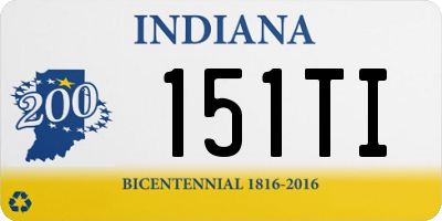 IN license plate 151TI