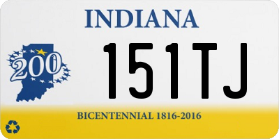 IN license plate 151TJ