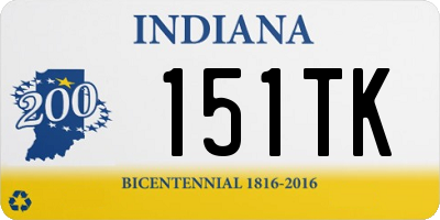 IN license plate 151TK